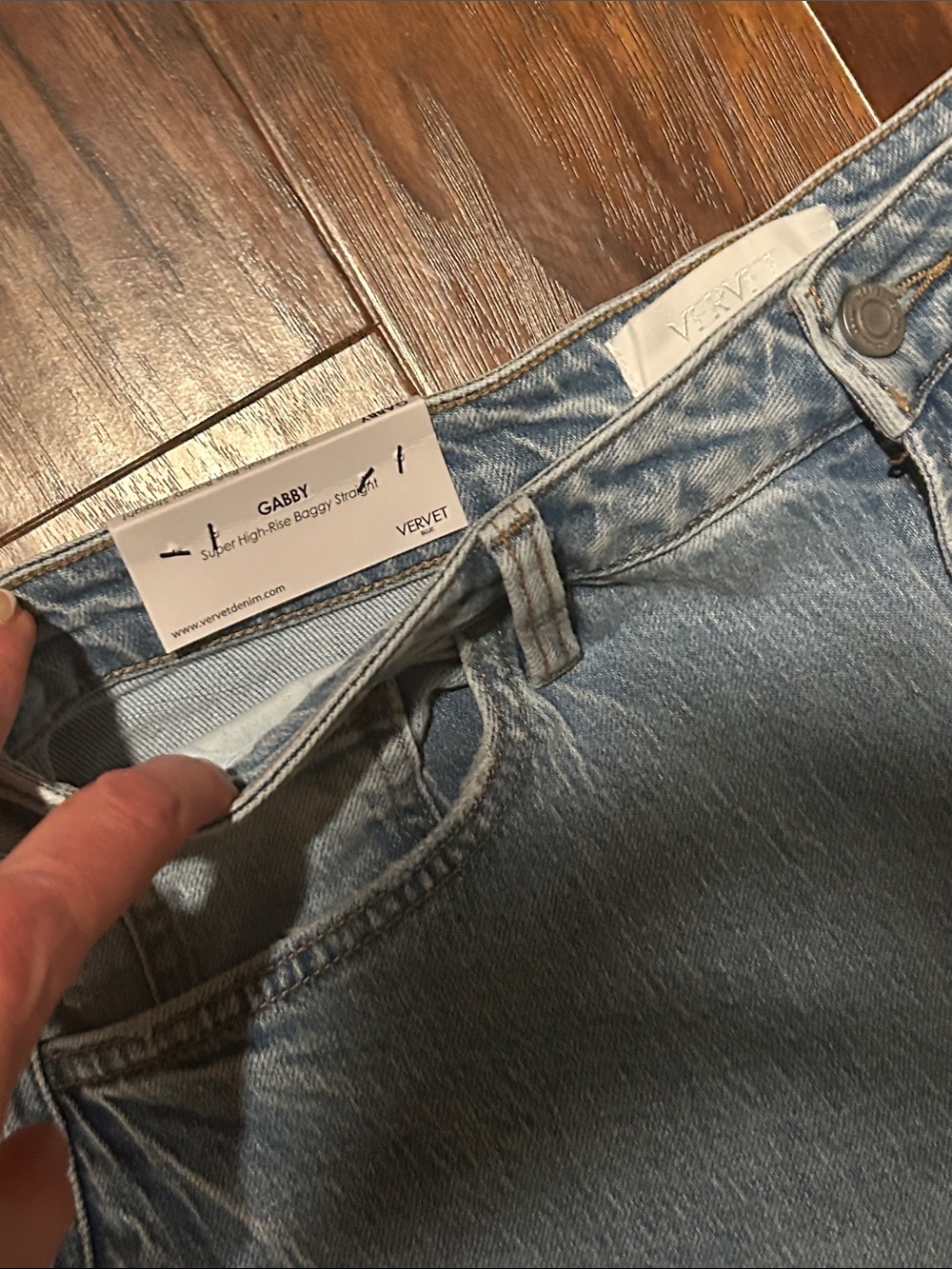 Light Wash Wide Leg Women’s Jeans super high rise sz 31 - Picture 3 of 7